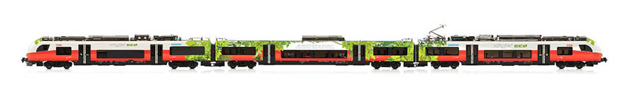 095-JC47702 - H0 - Triebzug Rh 4746 Desiro Cityjet ECO, ÖBB, Ep. VI - DC - Digital, Sound